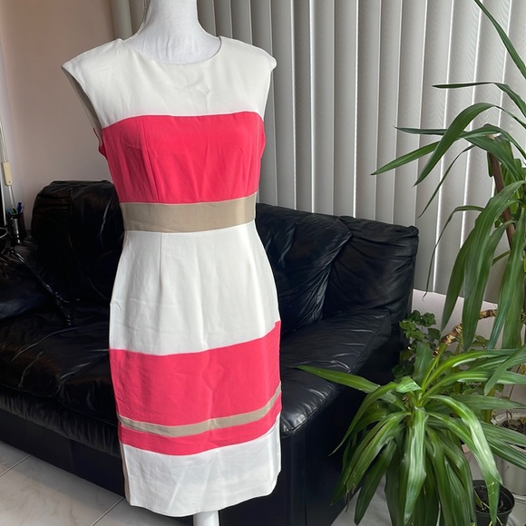 dressbarn Dresses & Skirts - Dress barn sleeveless color block dress size 4